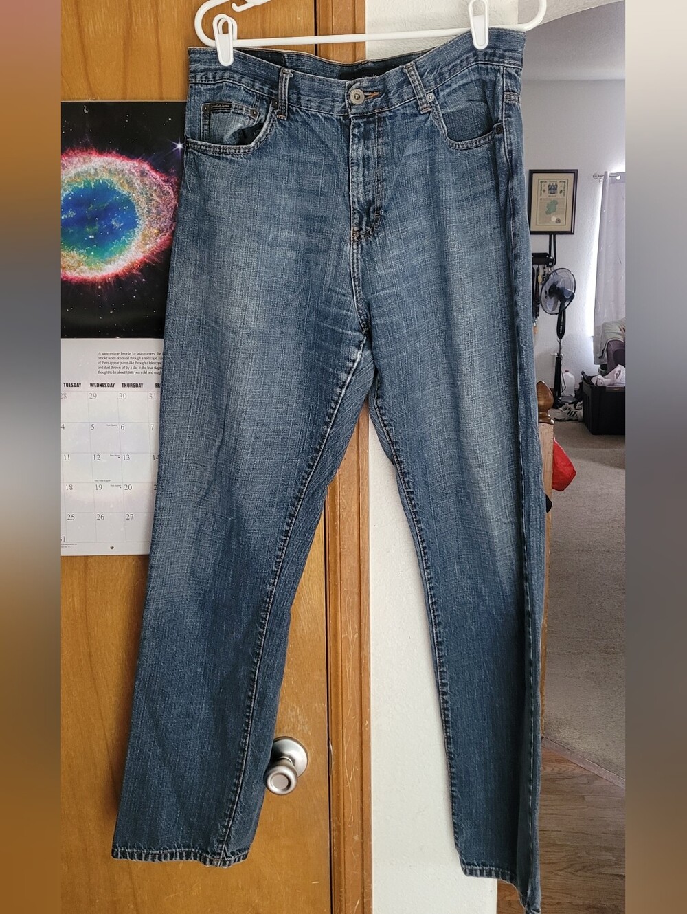 Calvin Klein Jeans Slim Straight Washed Blue Denim